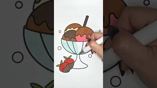 Ice Cream Sundae Coloring Page Free Printable