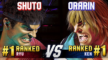 SF6 ▰ SHUTO (#1 Ranked Ryu) vs ORARIN (#1 Ranked Ken) ▰ High Level Gameplay