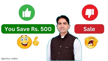 Replace Boring Sale Badge with You Save Rs. Badge | No Apps- 100% Free  Method