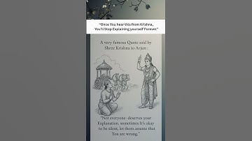 शक्तिशाली कृष्ण उद्धरण: खुद को समझाना बंद करो | भगवद् गीता जीवन पाठ #शॉर्ट्स #गीताउपदेश