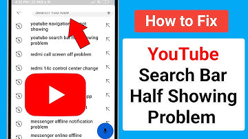 How to Fix YouTube Search Bar Half Showing Problem 2025 || YouTube Search Bar Half Visible Problem