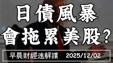 2025/12/2(二)日債風暴 會拖累美股?比特幣再暴跌 底部能守住?【早晨財經速解讀】