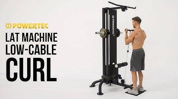 Lat Machine Low-Cable Curl Demo | Powertec