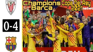 Athletic Bilbao vs Barcelona 0-4 All Goals || Final Copa Del Rey 2021