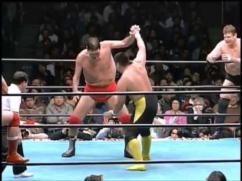 AJPW - Stan Hansen & Giant Baba vs Toshiaki Kawada & Akira