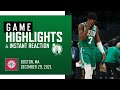 INSTANT REACTION Boston Celtics Vs Los Angeles Clippers Full Game Highlights 12 29 2021