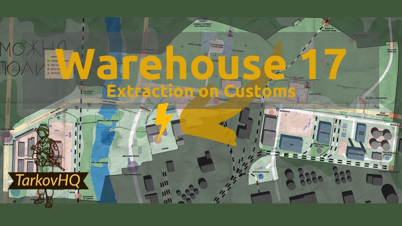 Warehouse 17 Extraction Customs Escape From Tarkov Youtube