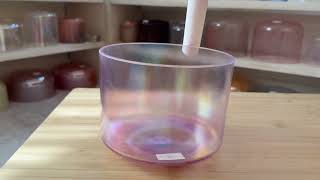 8" G0 Violet Flame Aura 156431 Crystal Tones® Alchemy Singing Bowl