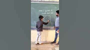draw two squares to isolate each dot #education #creativeteaching #students #school #youtubeshorts