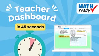 Teacher Dashboard in under 45 seconds!
