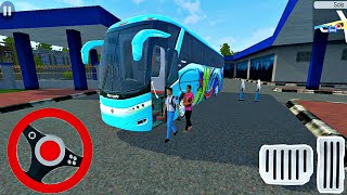 Marcopolo G7 1200 Bus Driving With Passengers #13 - Bus Simulator Indonesia - Android Gameplay screenshot 5