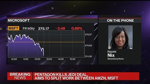 Pentagon to Split JEDI Contract Between Microsoft and Amazon