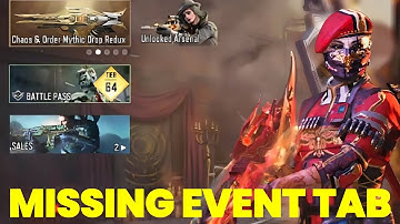 FIXING THE MISSING EVENTS TAB IN COD MOBILE