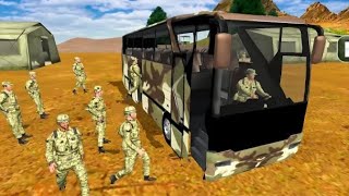 Army Bus Transporter Coach Fun | Drive on Risky Tracks | Simulation | Android Gamplay screenshot 5