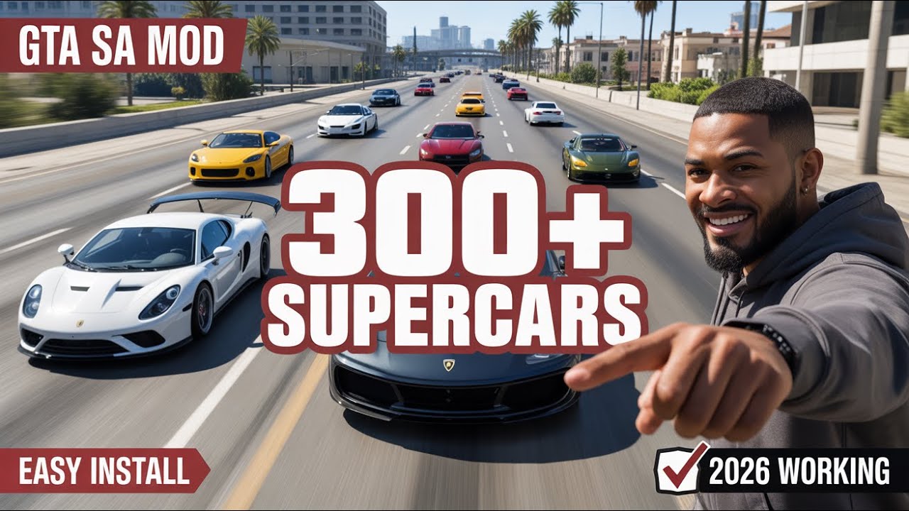 How to Install 300+ Supercars Mod in GTA San Andreas (2026) - YouTube