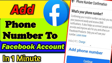 How to add facebook phone number in telugu / How to change facebook phone in telugu 2022