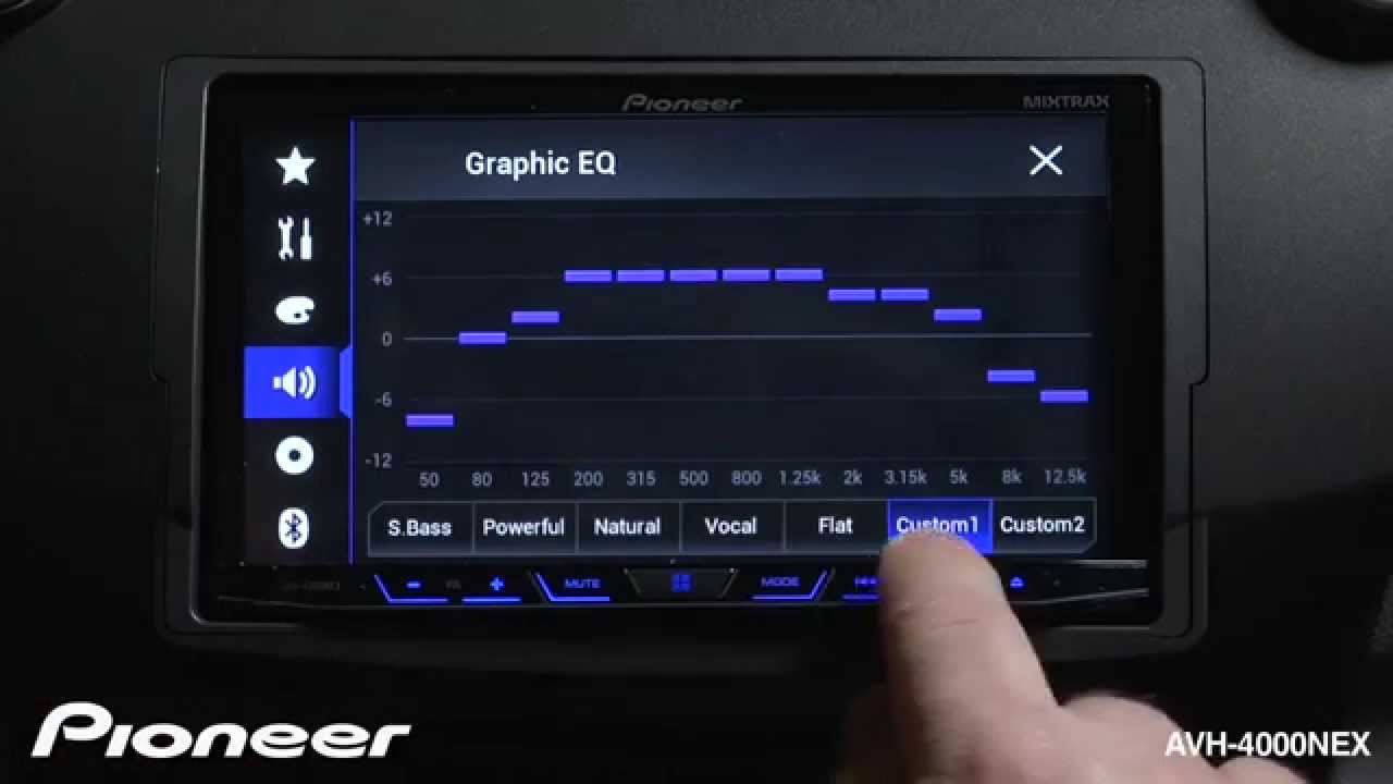 How to AVH4000NEX Use the 13 Band EQ YouTube