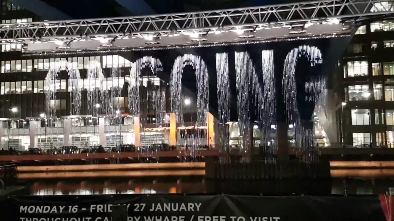 Winter light festival docklands 2016 YouTube