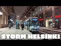 Heavy Snow Storm Walking Tour 🇫🇮 | Helsinki Finland 2025 4K