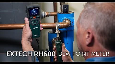 Protect Your Compressed Air Quality with the Extech RH600 Dew Point Meter