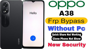 Oppo A38 Frp Bypass | Without Pc | Google Account Lock Unlock - Android 15 New Update 2025