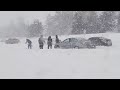 SEVERE Winter Snow Storm in Toronto Blizzard Create Mess - CARS STUCK in Snow and Blocked Highways