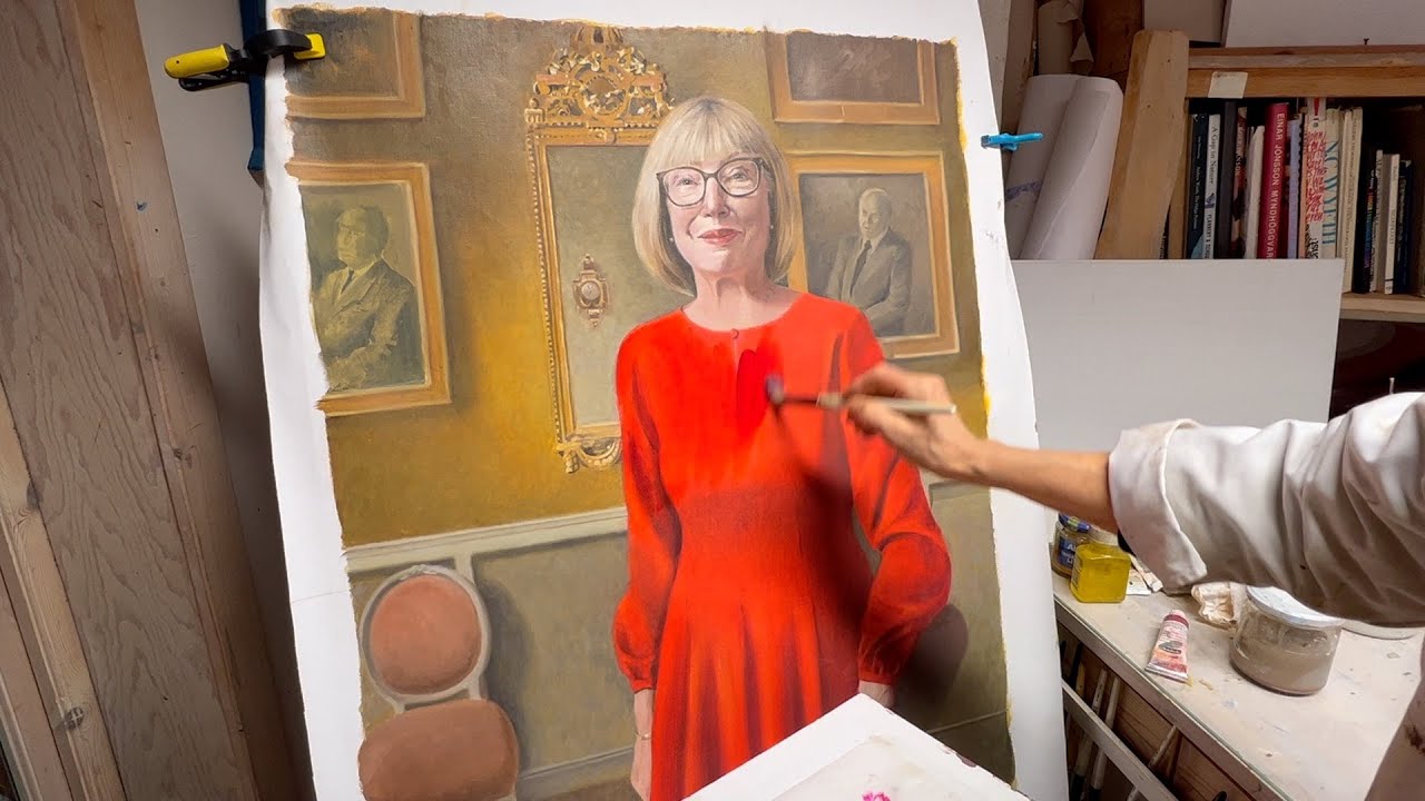 Ett porträtt blir till