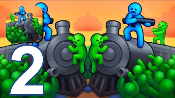 Train Defense: Zombie Game - Gameplay Walkthrough Part 2 - Stickman zombie defense (Android/iOS)