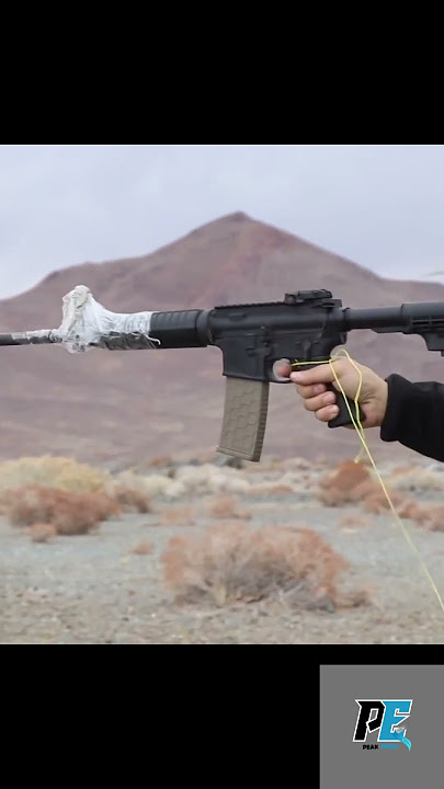 can diffrent guns brake throw being in concreat?! #cool #safety #experiment