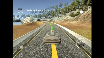 Model Prediction Control self driving vehicle simulation with latency incorporated.
