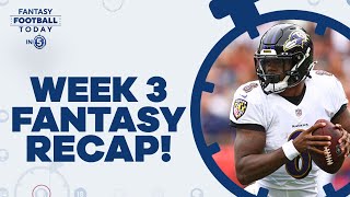 Fantasy Recap NFL Week 3: Winners & Losers, EARLY Waiver Wire (Fantasy Football Today in 5 Podcast)