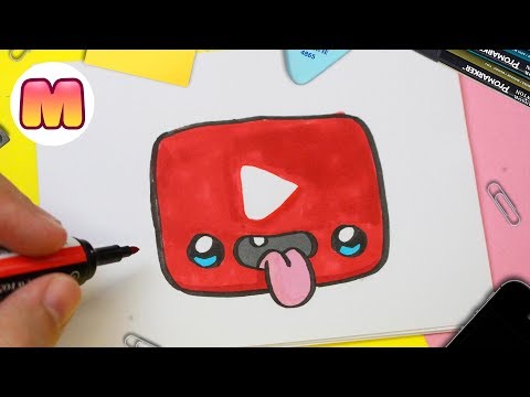 COMO DIBUJAR LOGO DE YOUTUBE KAWAII ❤️ Dibujos faciles kawaii ❤️ Aprende a  dibujar con Jape - thptnganamst.edu.vn