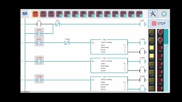 PLC Ladder Simulator 2---Led Lights