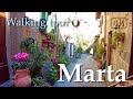 Marta (Lazio), Italy【Walking Tour】History in Subtitles - 4K