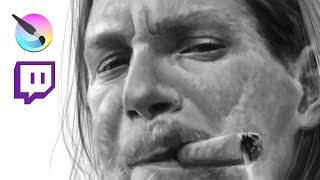 Aaron Blaise - Krita Portrait Painting Timelapse