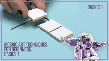 Mosaic art techniques for beginners | Basic 1 |  How to create curves with mosaic tile nipper.