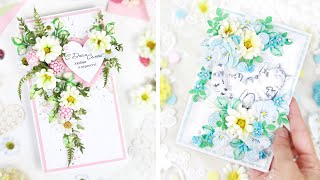 🌼ТРИ Идеи КРАСИВЫХ ОТКРЫТОК с ромашками своими руками /Скрапбукинг / DIY card / Сделай сам 🌼