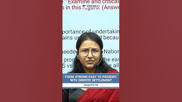 "From Strong Past to Present: WTO Dispute Settlement