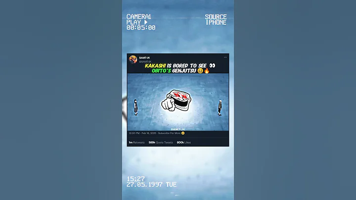 KAKASHI IS BORED TO SEE OBITO'S GENJUTSU 😆🔥