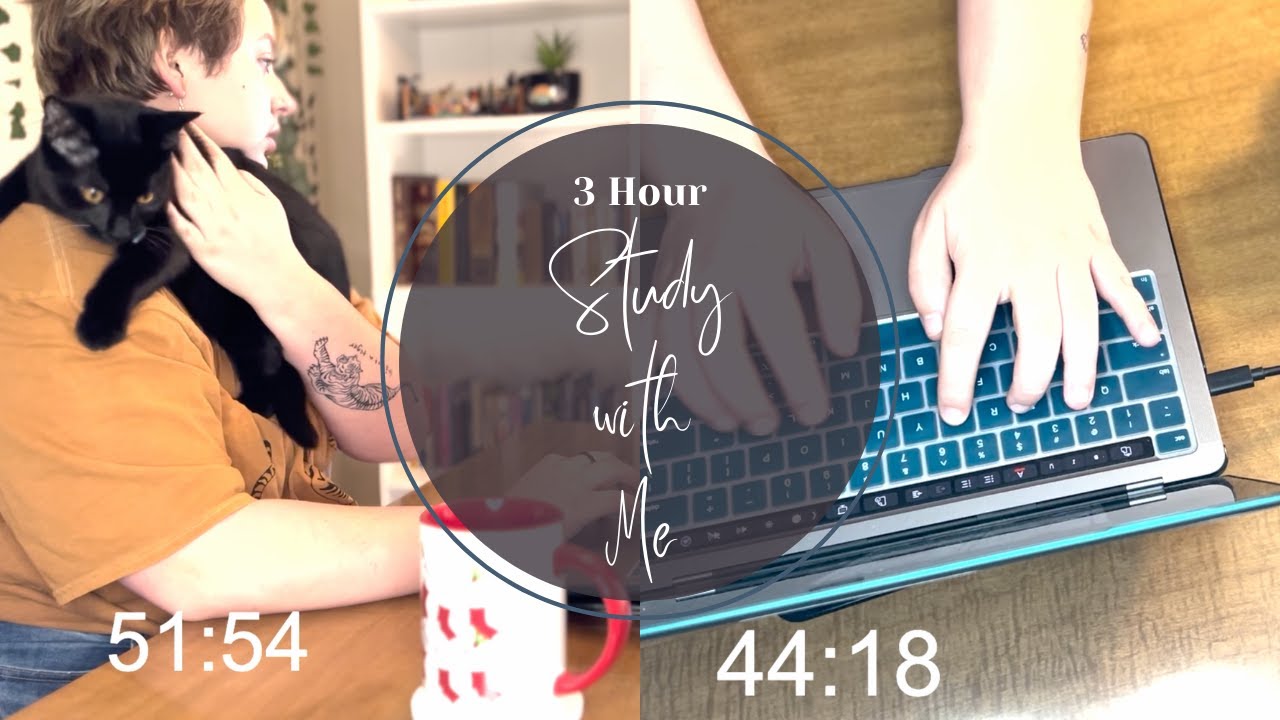 Study with Me - 3 HOURS - Real Time with No Music - Pomodoro Method ...