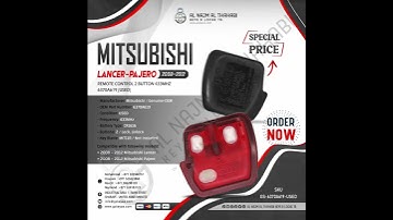 2008-2012 Mitsubishi Lancer Pajero Remote Control 2 Buttons 433MHz 6370A619 (USED).
