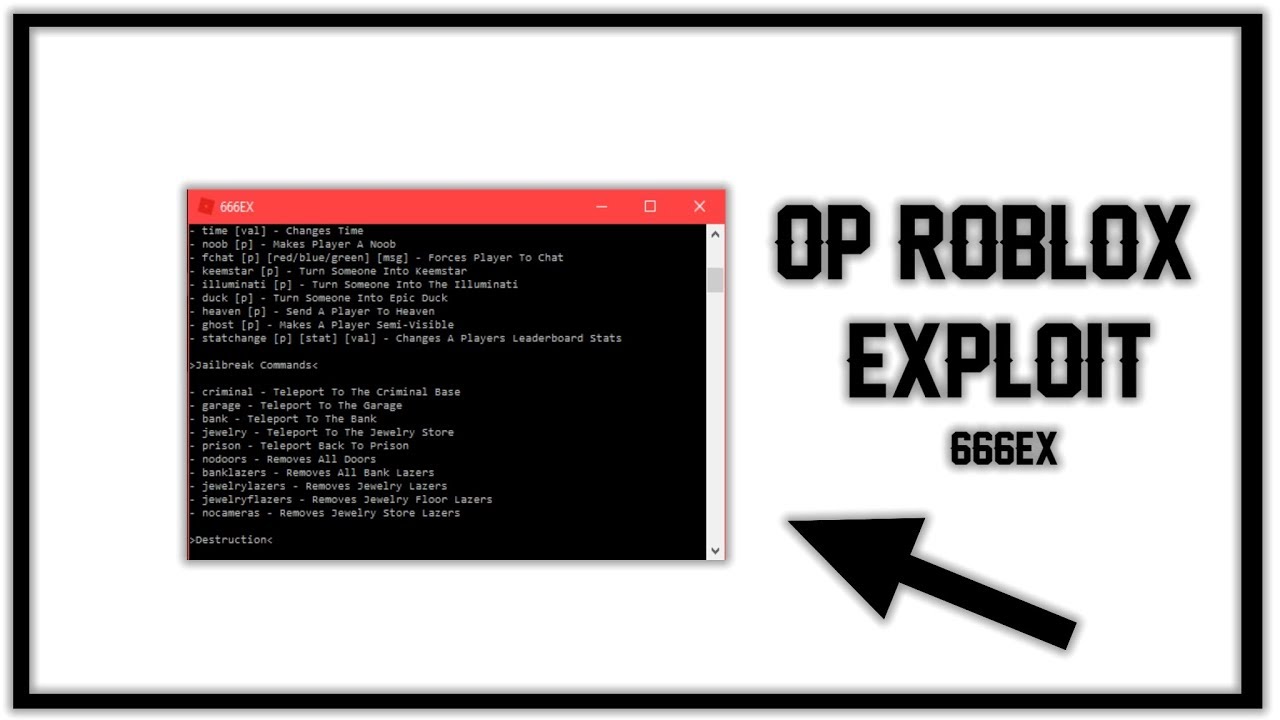 Updated 666ex Roblox Exploit Jailbreak Cmds Ff God Mode Keemstar And More Youtube - roblox keemstar song