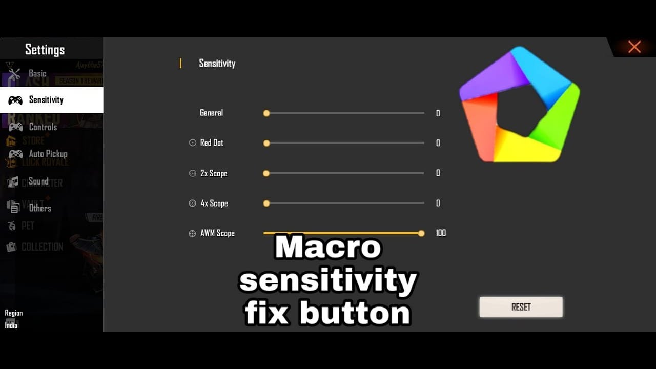 Free Fire best sensitivity setting.memu emulator ...