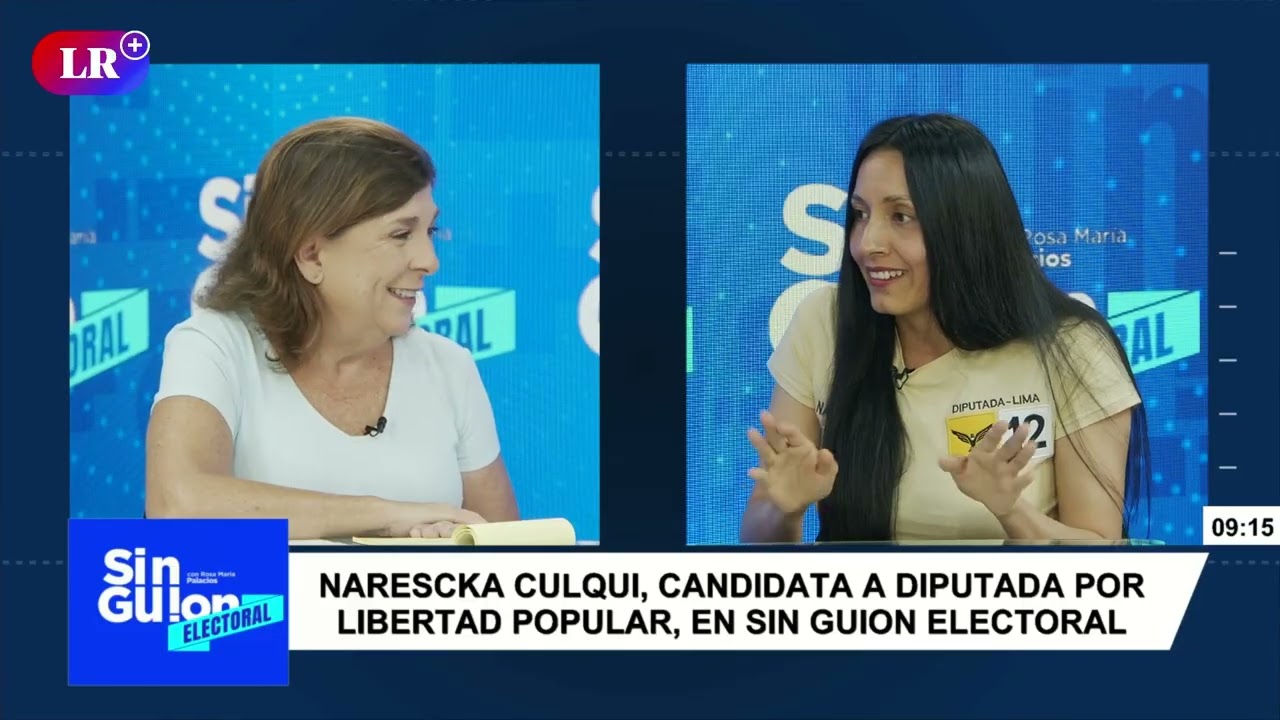 ROSA MARÍA PALACIOS entrevista a NARESCKA CULQUI de LIBERTAD POPULAR #SGE