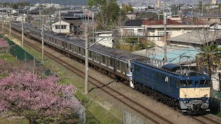 【廃車回送】 EF64-1030+横須賀線E217系 11両 山梨市〜春日居町通過