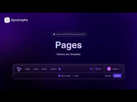 Pages: Schema & Templates