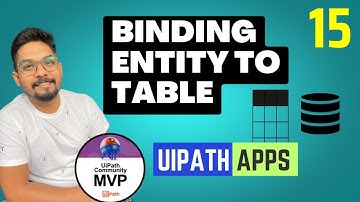 Binding an Entity to a Table Control in Uipath App Example