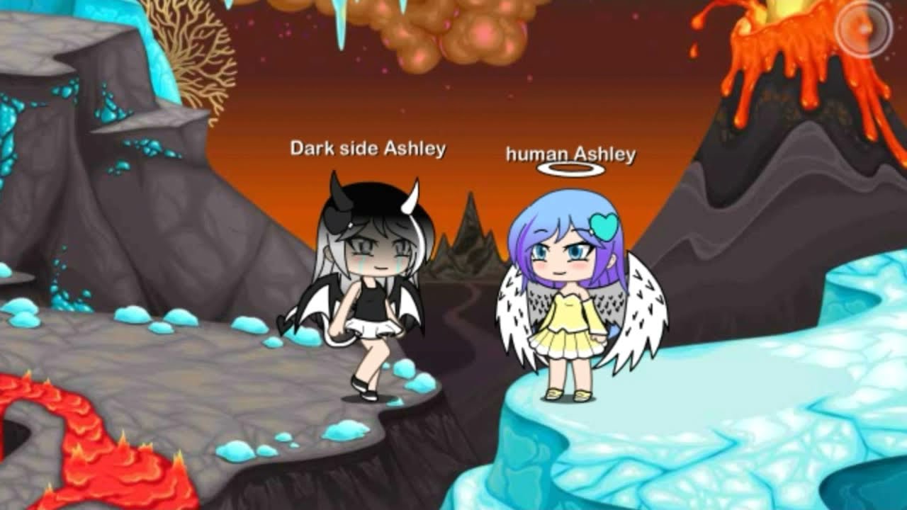 Gacha life human Ashley meets her dark sides Ashley - YouTube