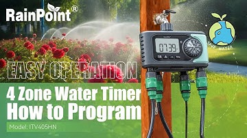 #RainPoint | Revolutionize Your Garden🌿 Discover the Ultimate 4-Zone Programmable Sprinkler Timer 💦
