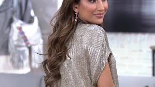 Bishop   Young Metallic or Python Print Blake Blouse on QVC